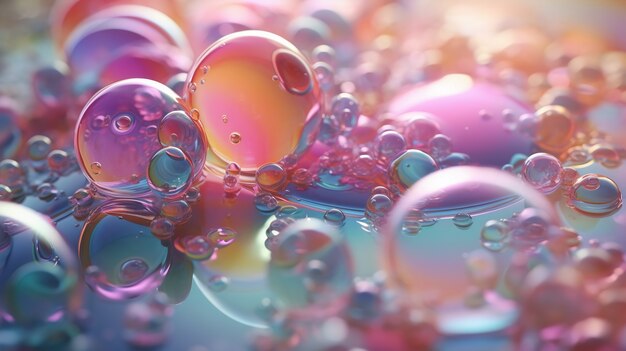 Shiny bubbles wallpaper