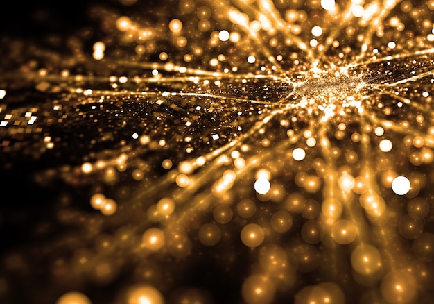 Free Photo shiny golden particles wallpaper