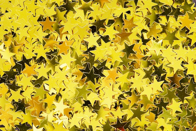 Free Photo shiny golden stars glitter festive background