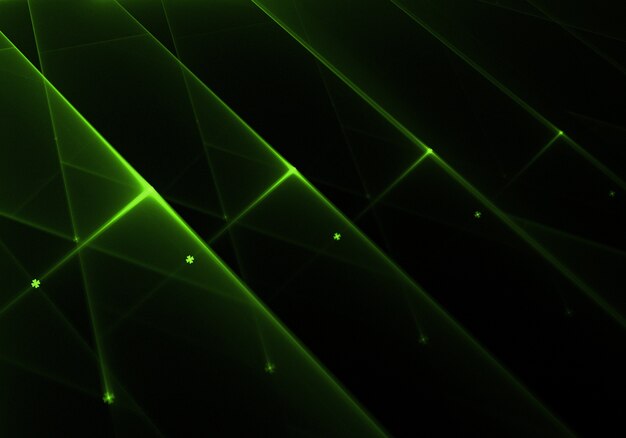 Shiny green lights background