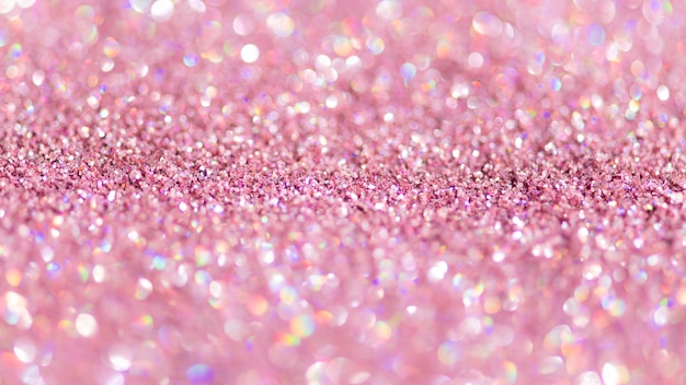 Shiny pink glitter textured background