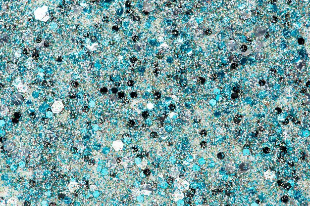 Shiny turquoise glitter festive background