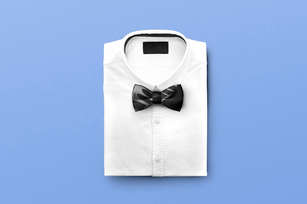 Free Photo shirt and bow, men&amp;rsquo;s formal outfit accessor