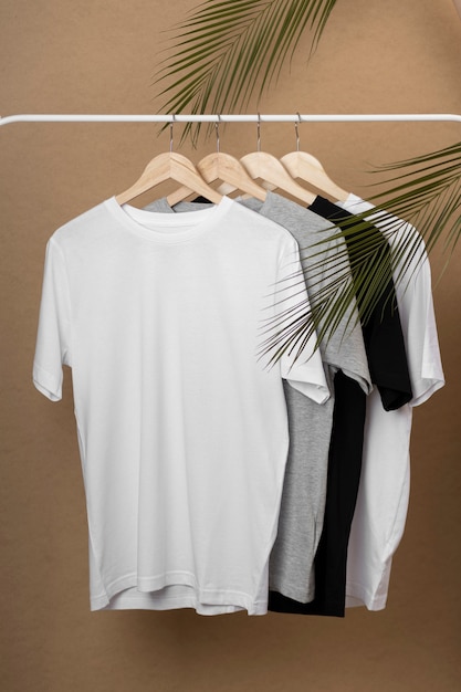 Shirt mockup concept with plain clothing