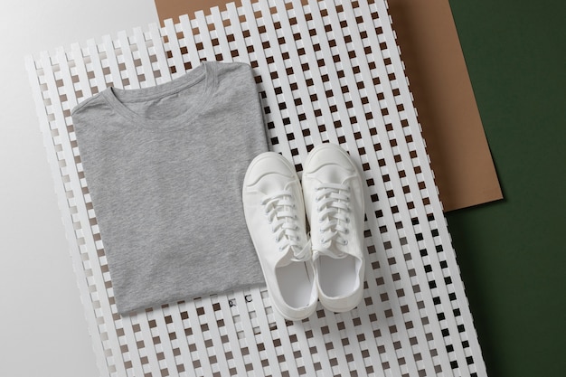 Free Photo shirt mockup concept with plain clothing