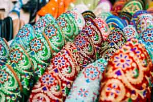 Free photo shoes on market in morocco