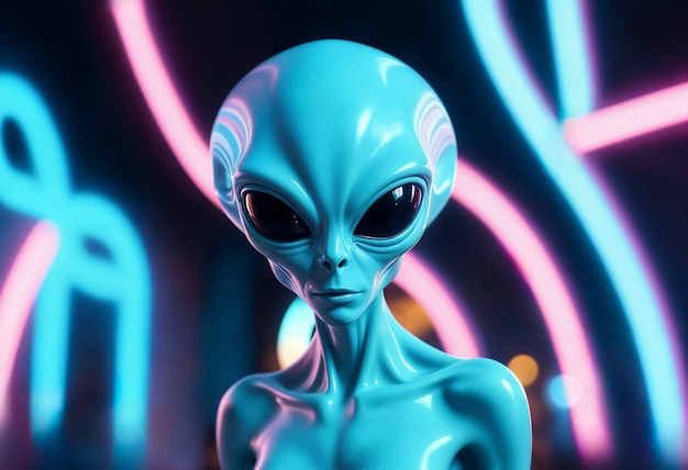 Free photo shoot of fantastic alien