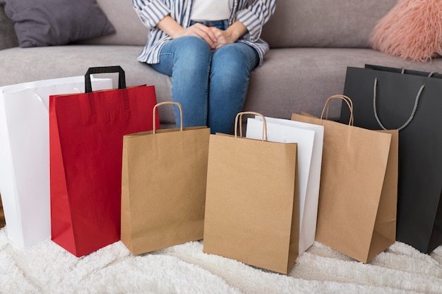 Free photo shopping bags for cyber monday sales