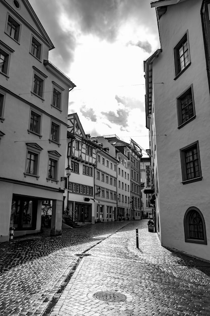 Free photo shopping street in old town in st gallen