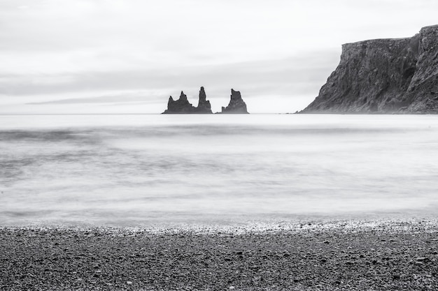 Shot from Reynisfjara Beach in Vik, Iceland