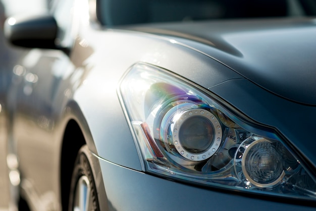 Free photo sideways rear-view mirror of a modern car