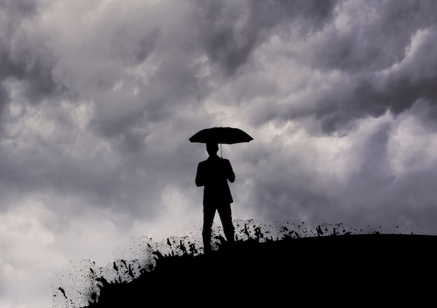 Free Photo silhouette grey cloudy pen studio shot