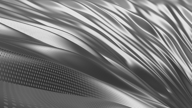 Silver cloth abstract