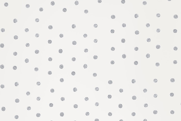 Silver polka dot shimmery off white background