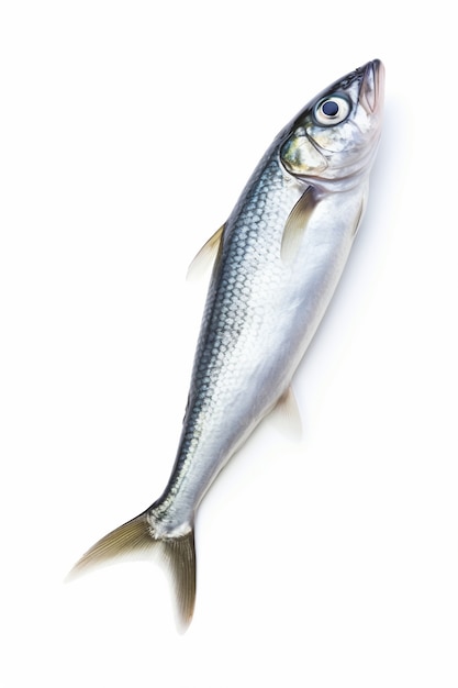 Free photo simple fish with white background