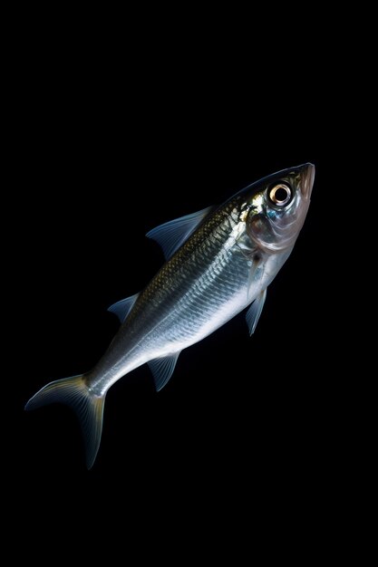 Simple looking fish with black background