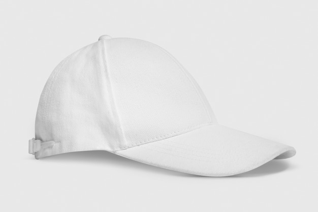 Simple white and pink cap headwear accessory