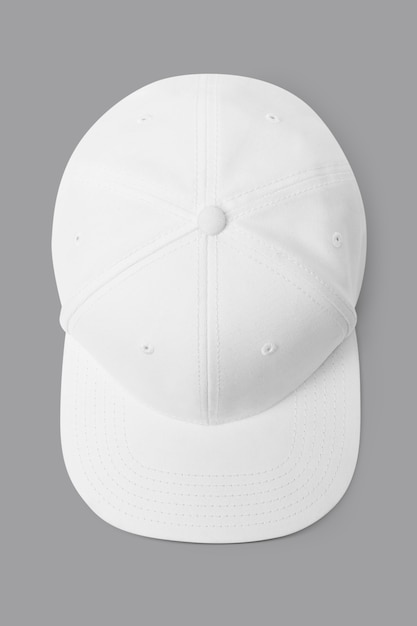 Simple white and pink cap headwear accessory