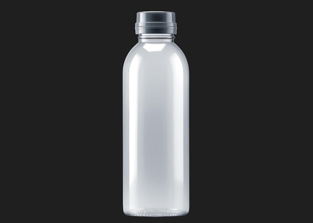 Free photo simple white termic bottle isolated on dark background