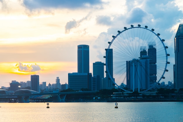 Free photo singapore flyer