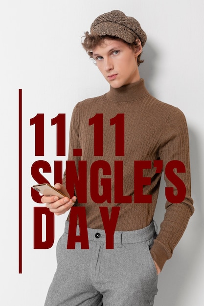 Single's day banner design