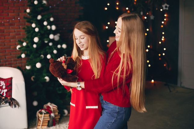 sisters at home