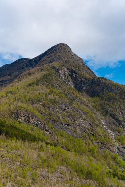 Free photo skjolden norway may 16 2023 mountain