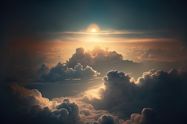 Sky Over the Clouds Cinematic Clouds Wallpaper 1