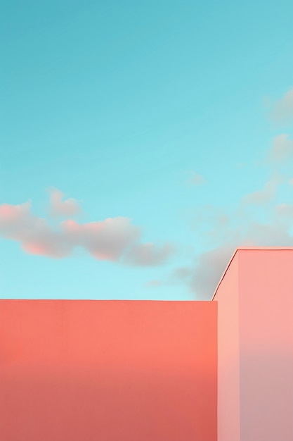 Free photo sky landscape in digital art style with structure