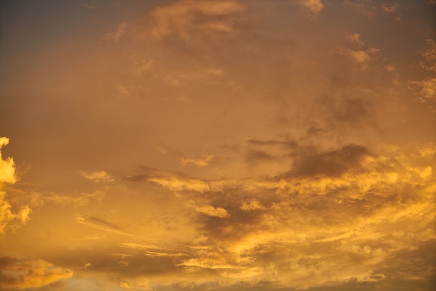 Free photo sky with clouds at sunset