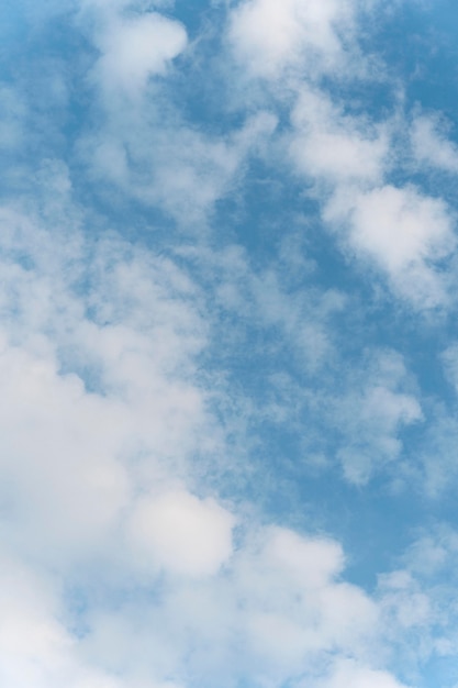 Sky with white clouds