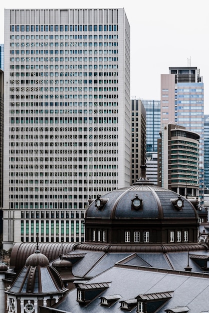 Skyscraper buildings in the city