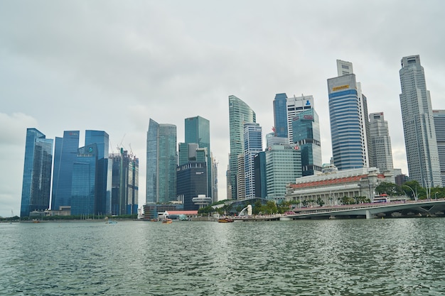 skyscraper working city singapore day