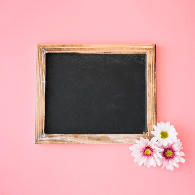 Slate and flowers