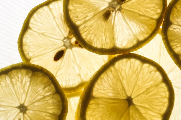 Slices of lemons