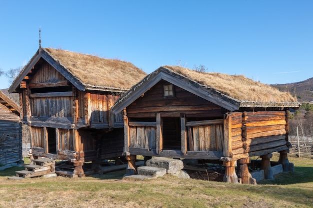 Small building in Norway mountain.