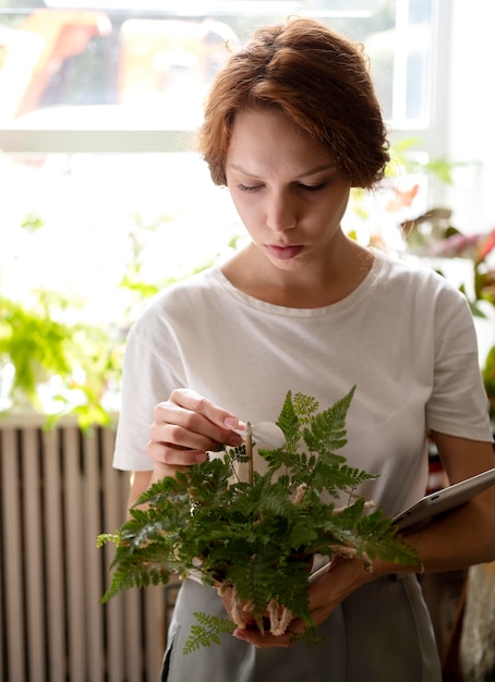 Small business manager in her workshop