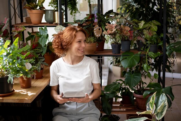 Small business manager in her workshop