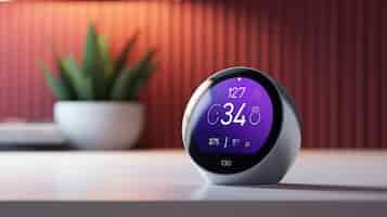 Free photo a smart device that controls the house's warmth