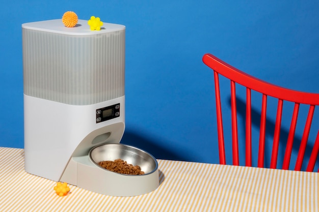 Smart feeder for pets still life