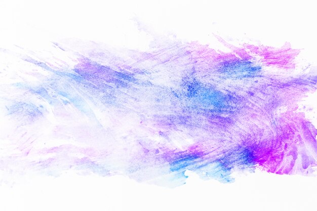 Smears of violet and magenta paint