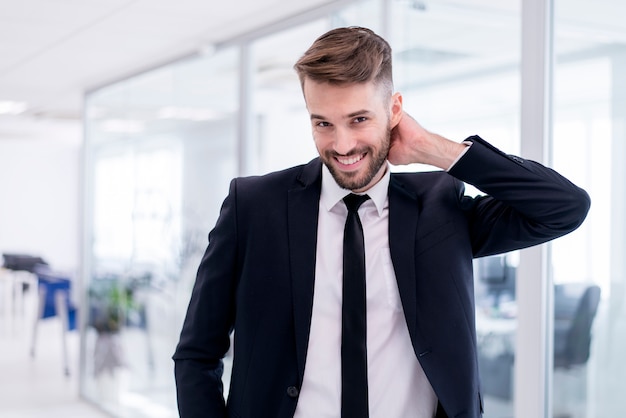 Smiling man in suit