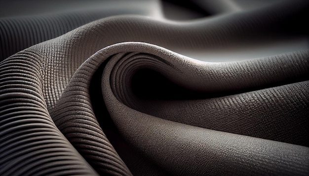 Smooth silk flows in striped wave pattern generated by AI