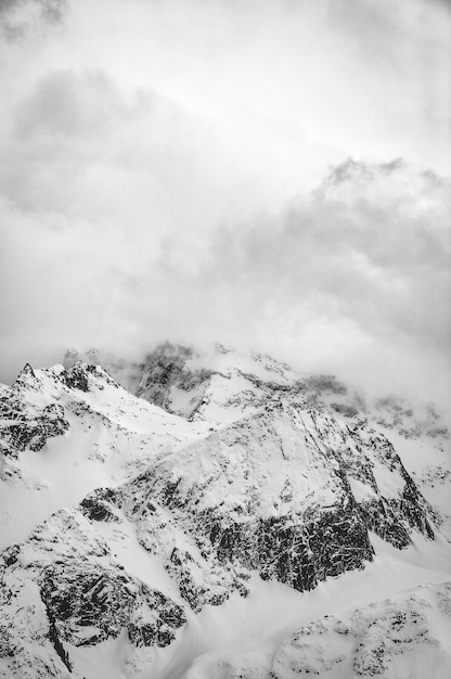 Free photo snow covered mountain