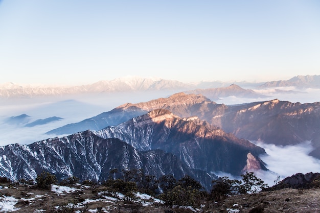 Snow mountains