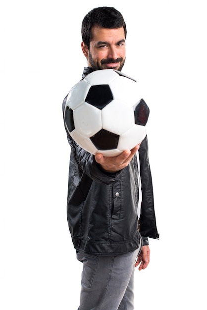 Free photo soccer slim hispanic leisure man