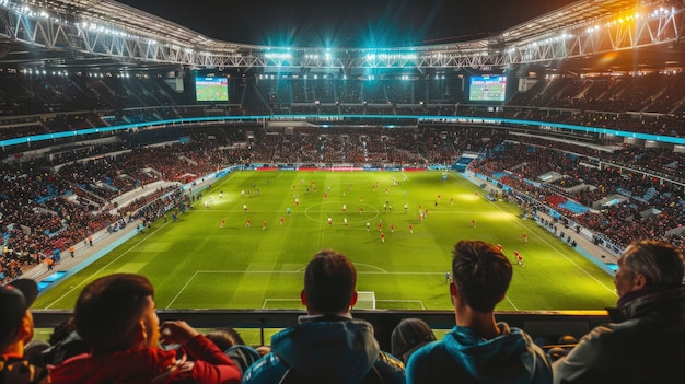 Soccer stadium full of people