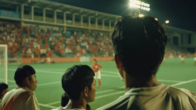 Soccer stadium full of people