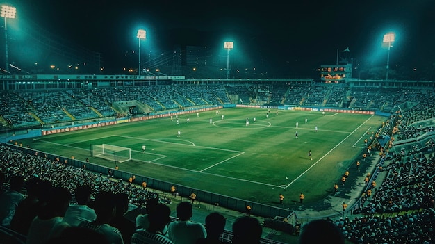 Soccer stadium full of people