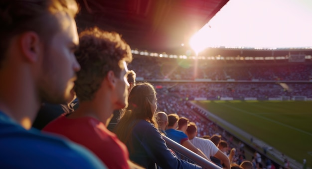 Free photo soccer stadium full of people